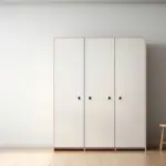 空間にゆとりを残したクローゼットの様子